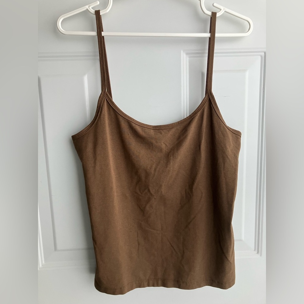 Jax & Lennon cropped brown tank top XXL